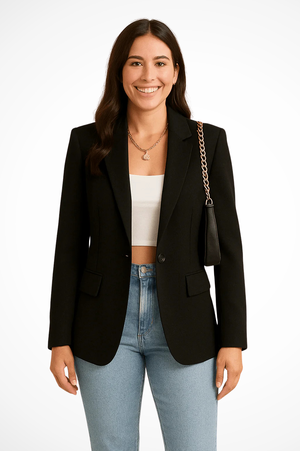 Womens Blazer Jacket Tailored Fit - Clovrio