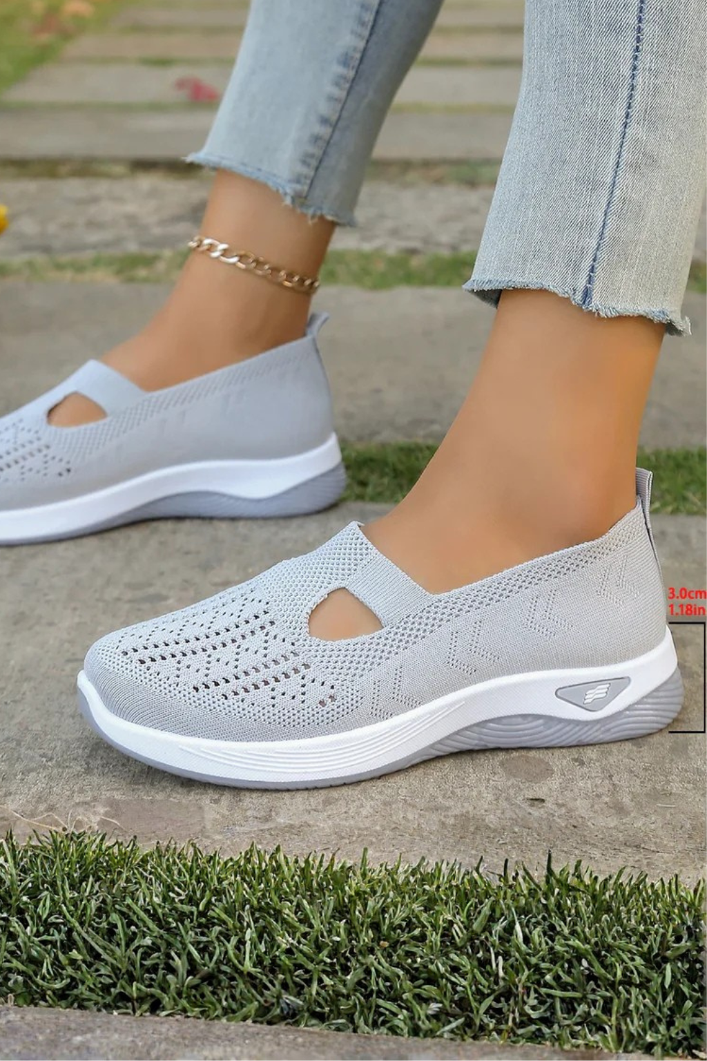 Siopie Women's Slip On Casual Trainers