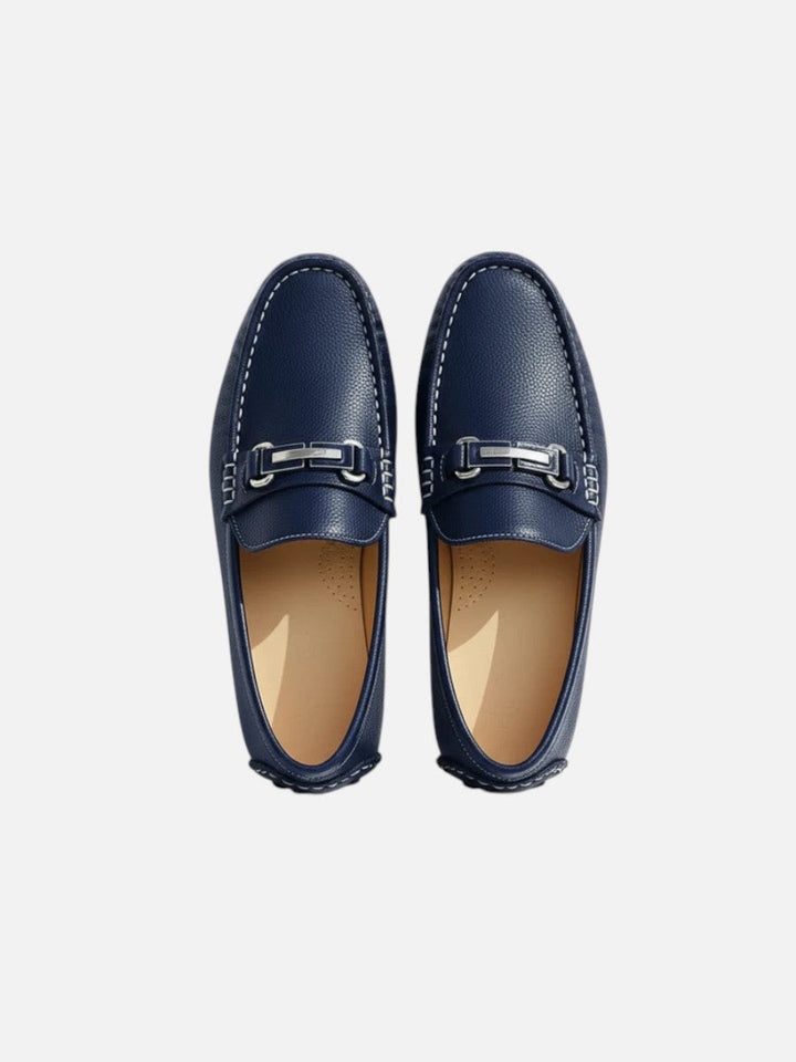 Men's Classic Leather Cushioned Slip-On Loafers