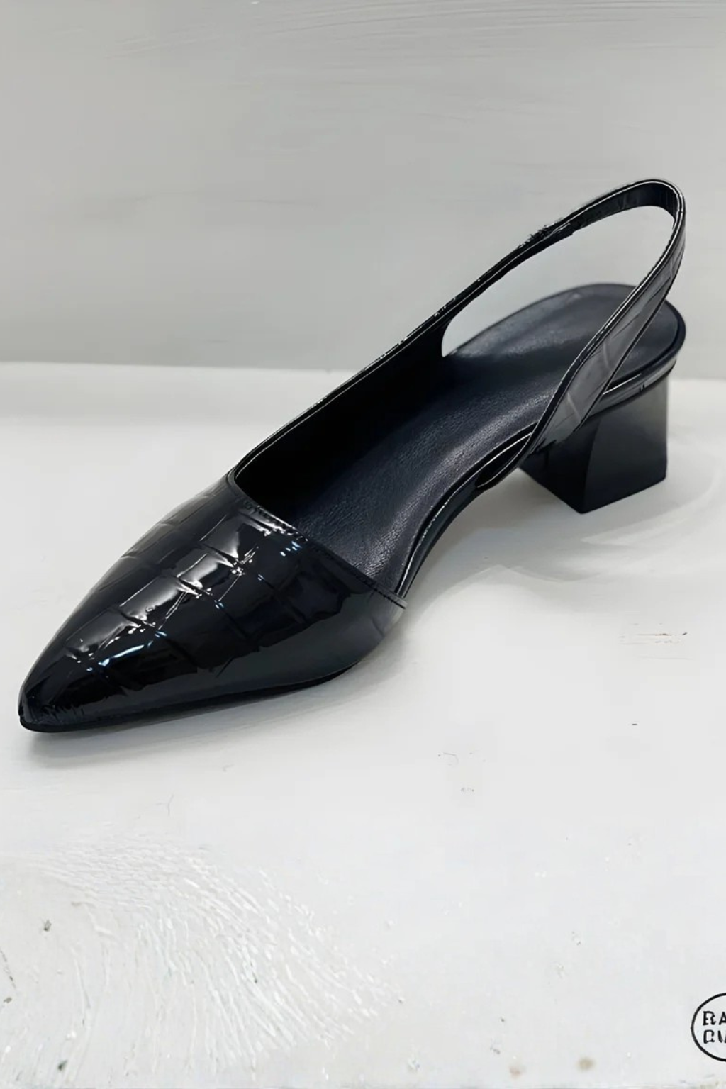 Siopie Women's Pointed Toe Slingback Low Heels