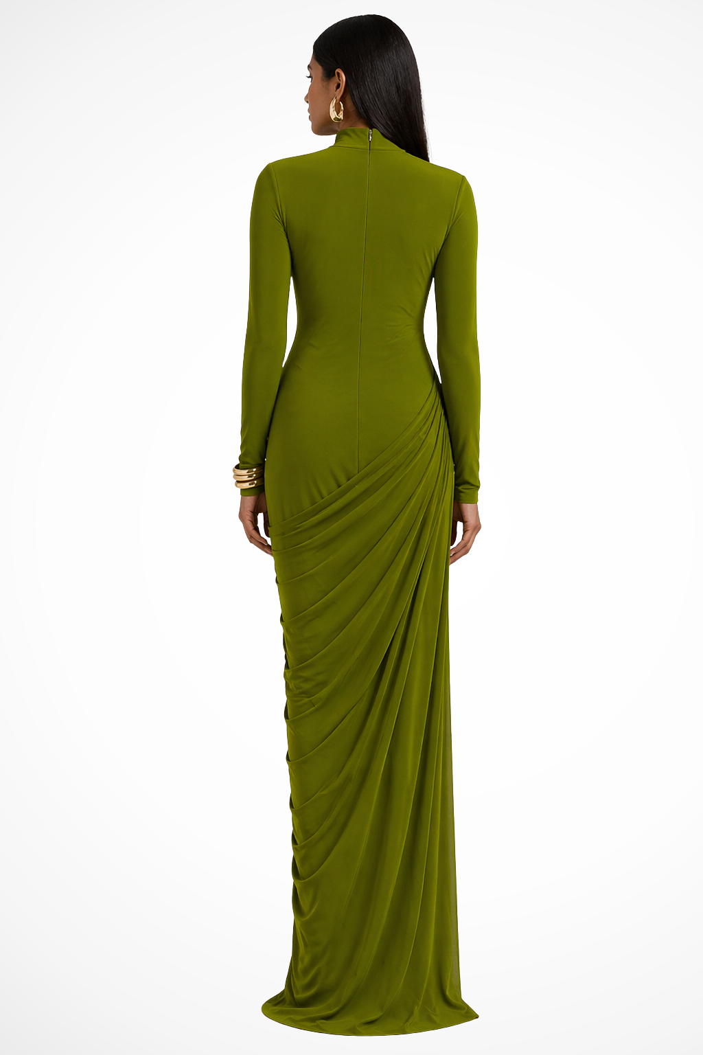 Siopie Women's Long Sleeve High Neck Maxi Dress