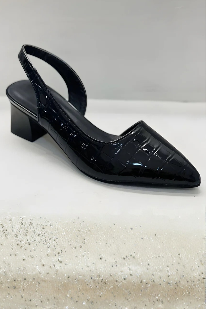 Siopie Women's Pointed Toe Slingback Low Heels