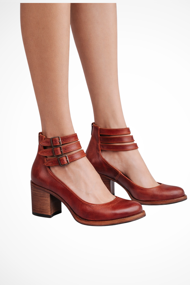 Womens Strappy Heels with Ankle Strap