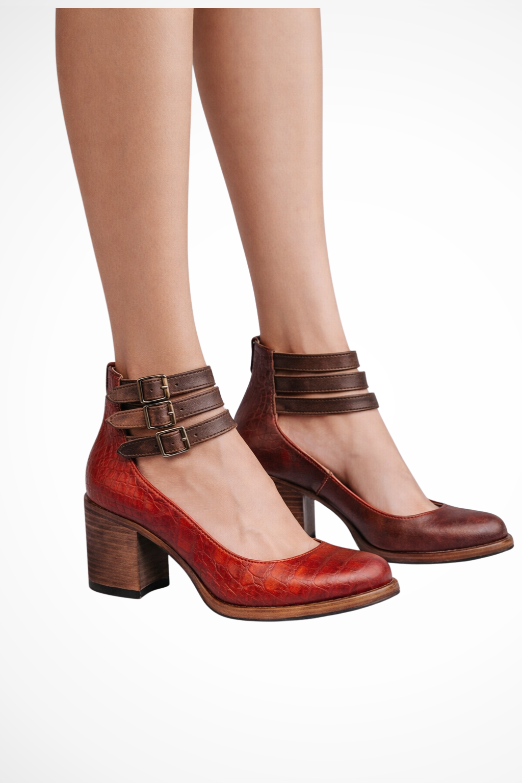 Womens Strappy Heels with Ankle Strap