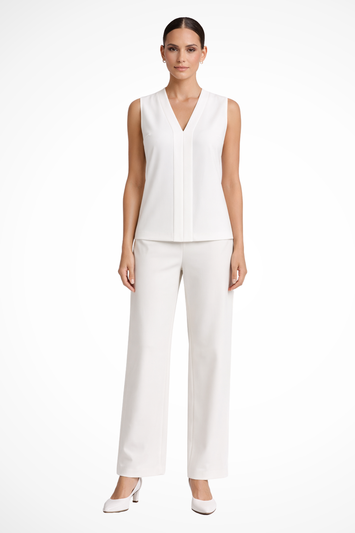 Womens Sleeveless Blouse V-Neck Lightweight - Clovrio