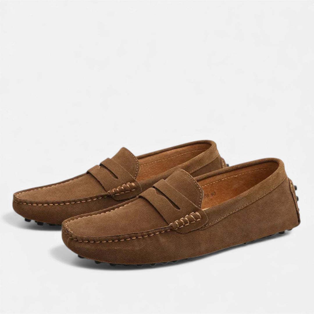 Men's Casual Suede Look Slip-On Driver Loafers