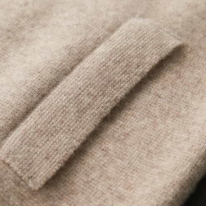 Men's Classic Wool Zip-Up Cardigan