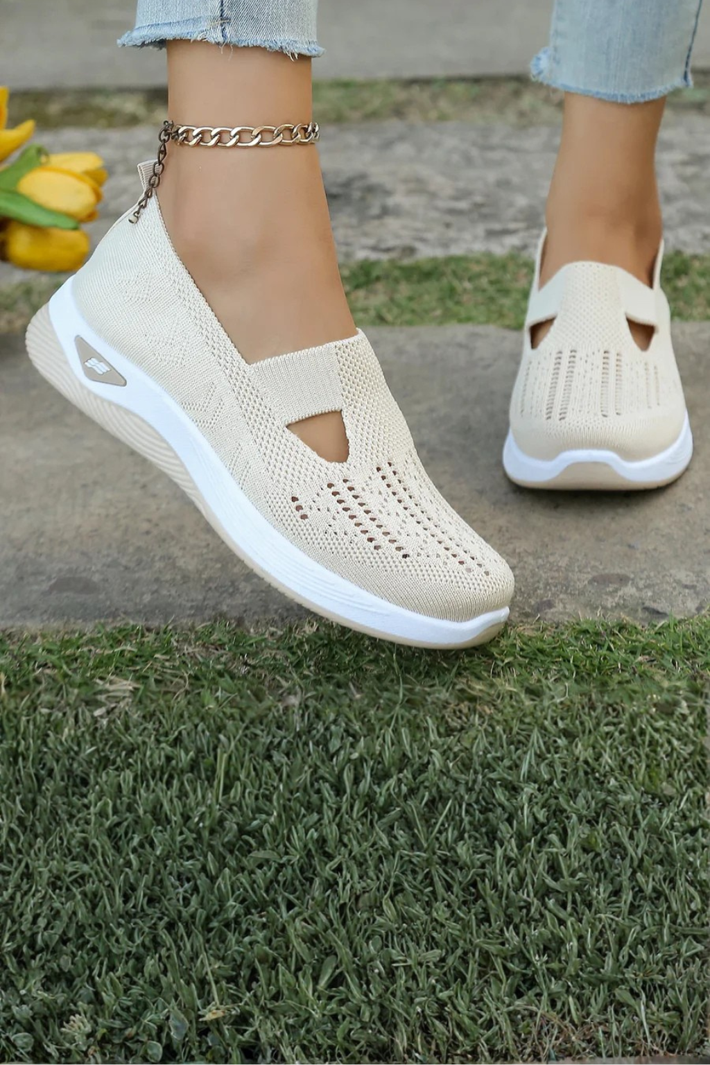 Siopie Women's Slip On Casual Trainers