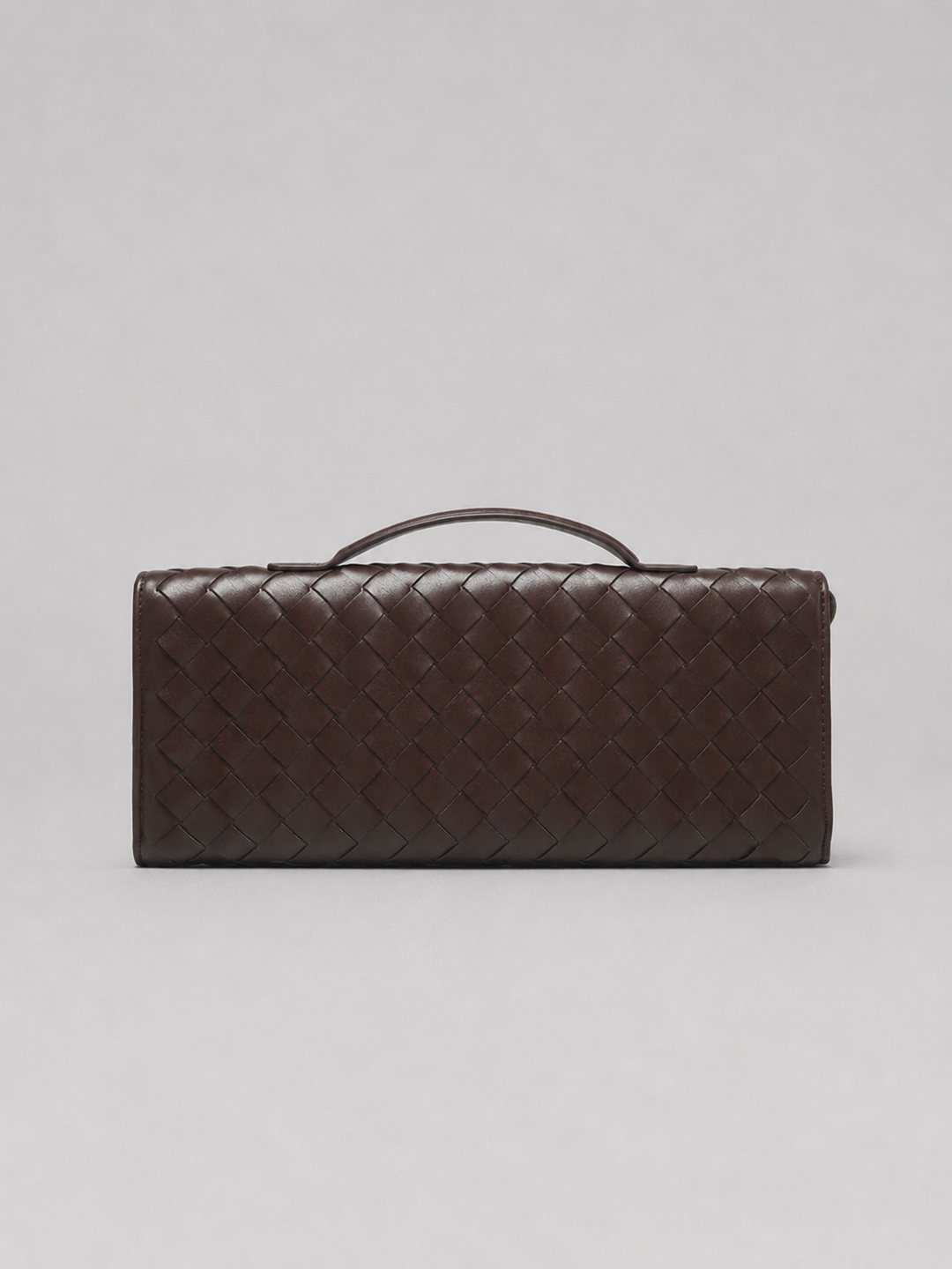 Women's Elegant Woven Leather Clutch Bag