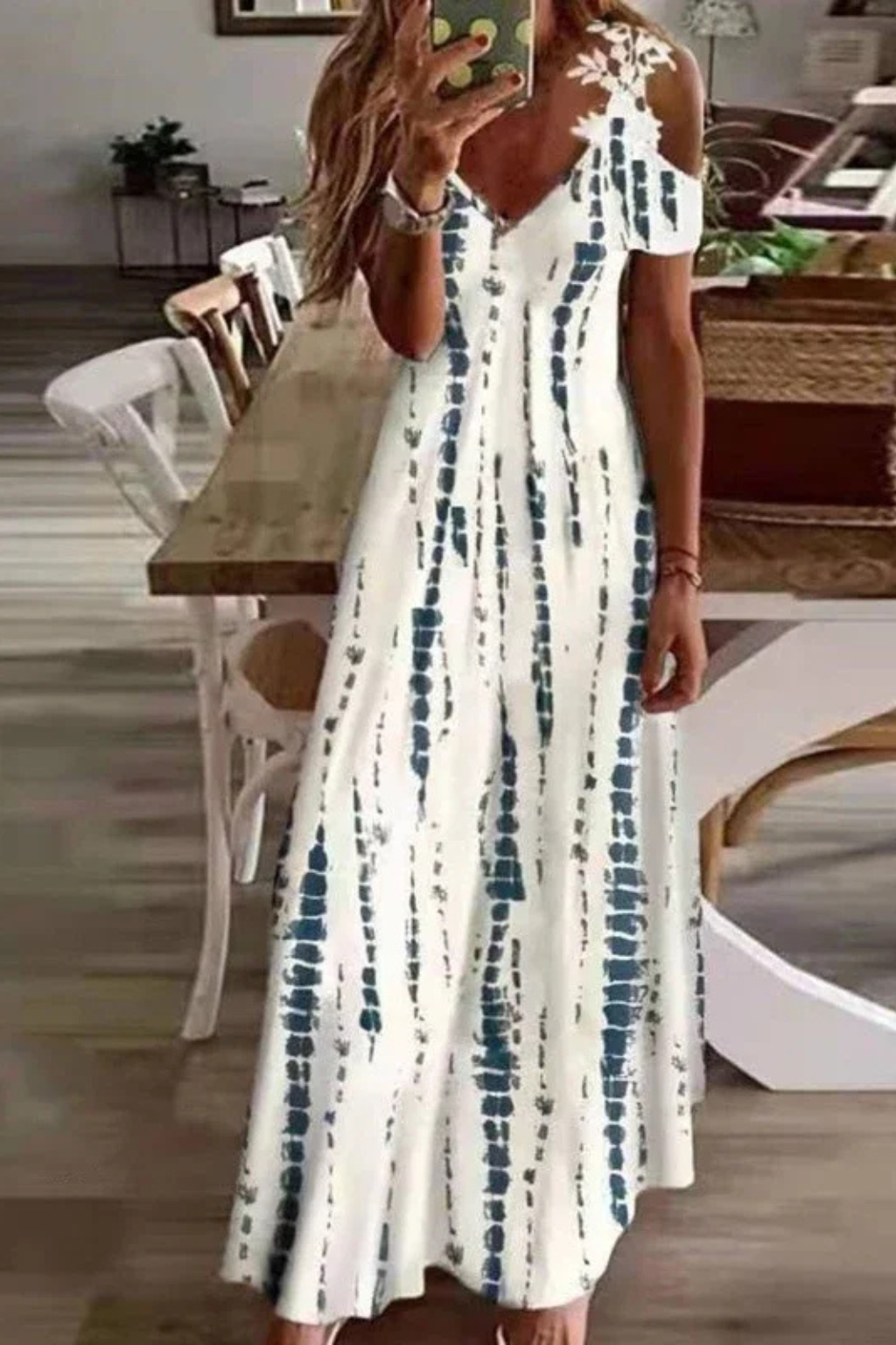 Womens Maxi Dress Floral Sleeveless Flowing