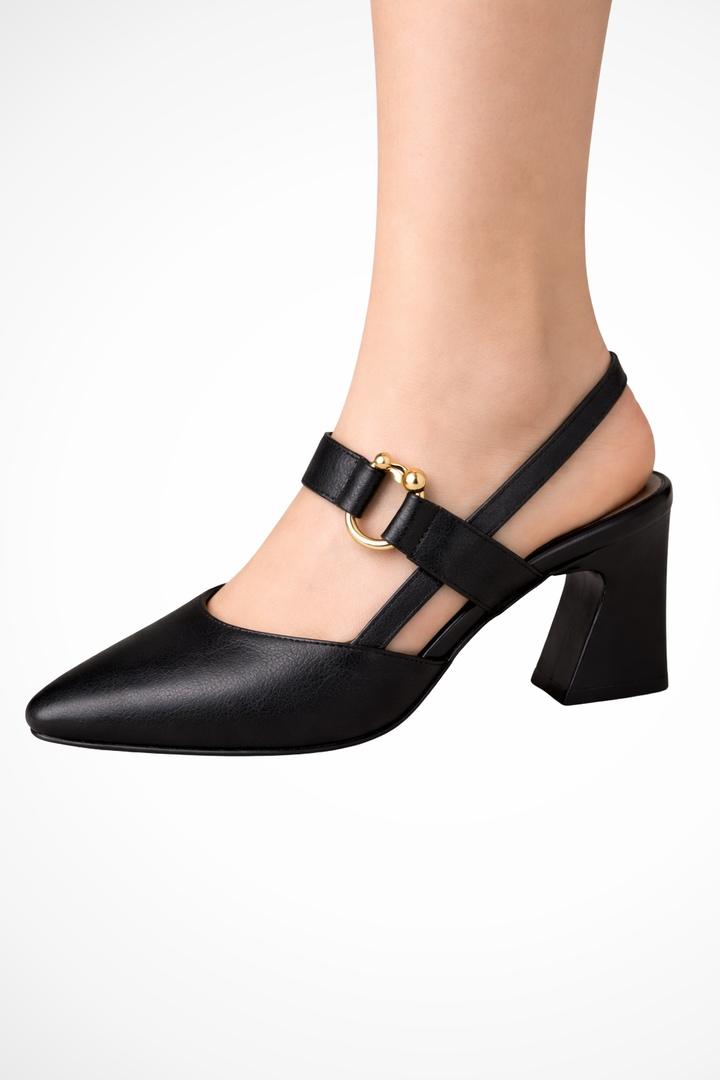 Womens Mary Jane Slingback Shoes Block Heel - Clovrio