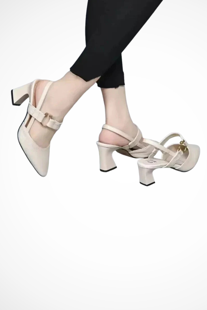 Siopie Women's Slingback Block Heel Mary Janes