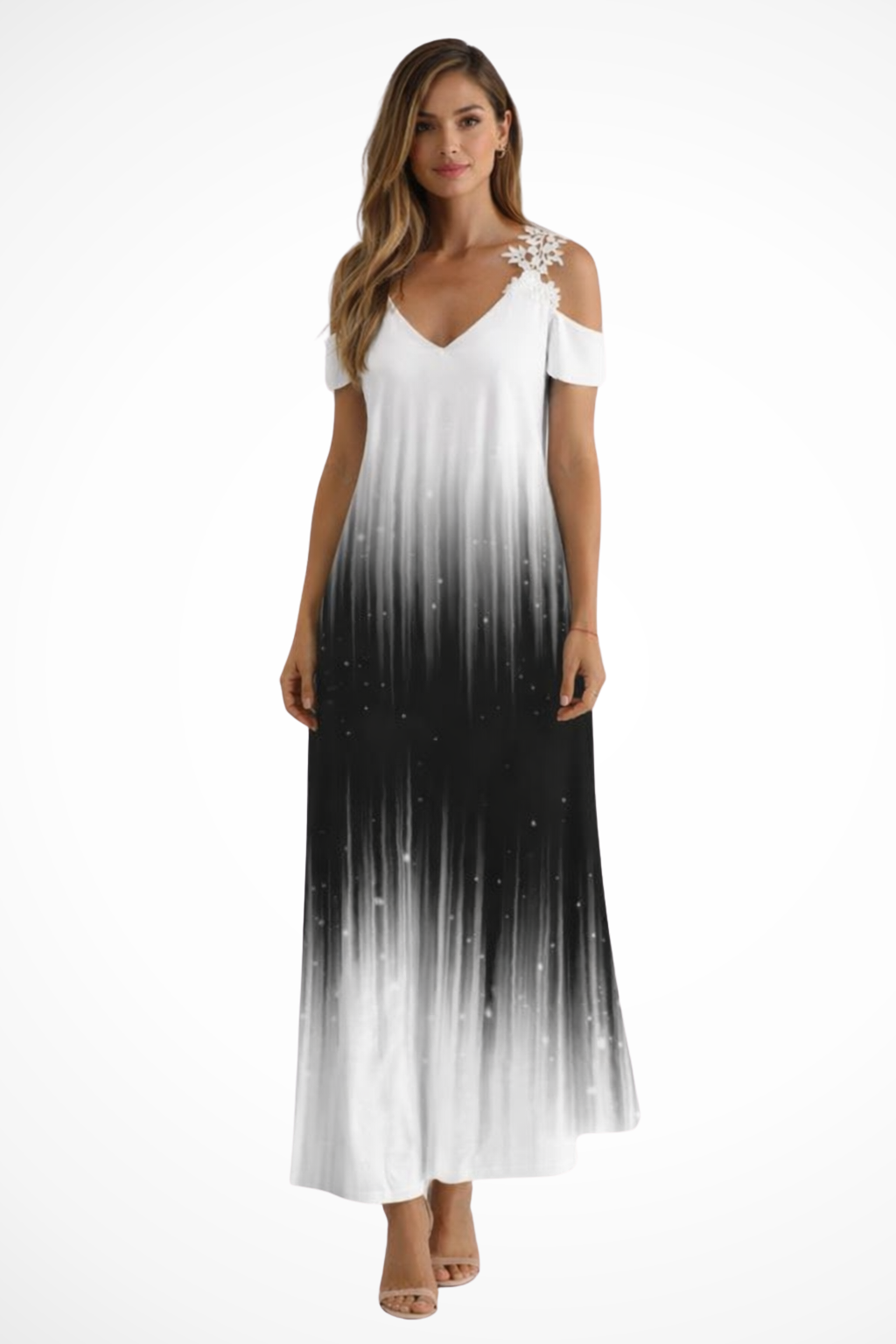 Womens Maxi Dress Floral Sleeveless Flowing