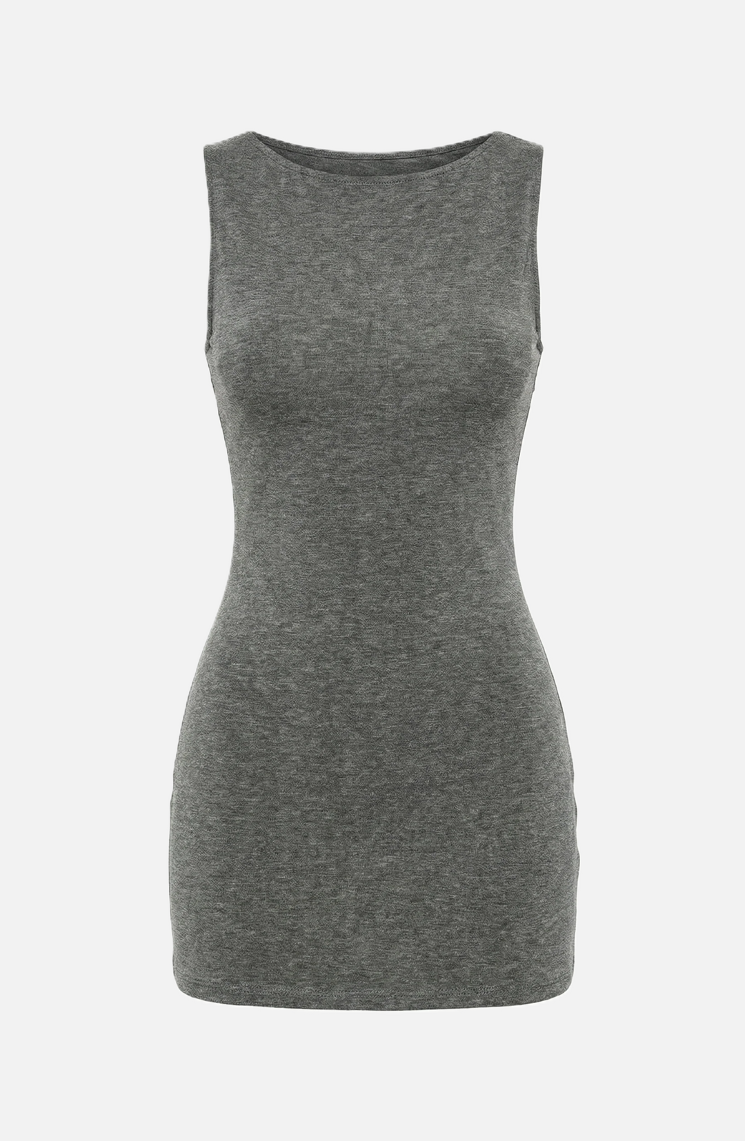 Womens Bodycon Mini Dress Ribbed Knit Sleeveless Stretch