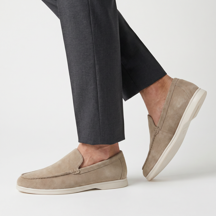 Men's Casual Leather Slip-On Loafers
