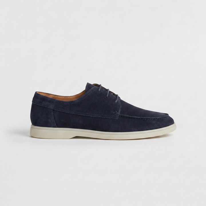 Men's Casual Leather Lace-Up Loafers