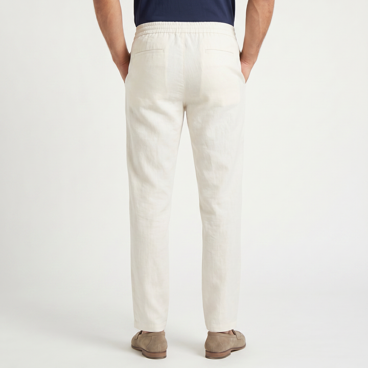 Men's Casual Linen Drawstring Trousers