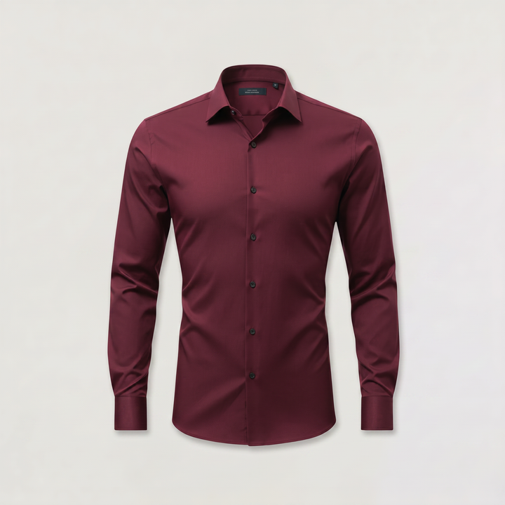 Men's Classic Slim-Fit Cotton Dress Shirt