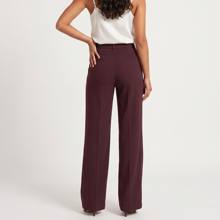 Women's Classic High Waist Wide Leg Trousers
