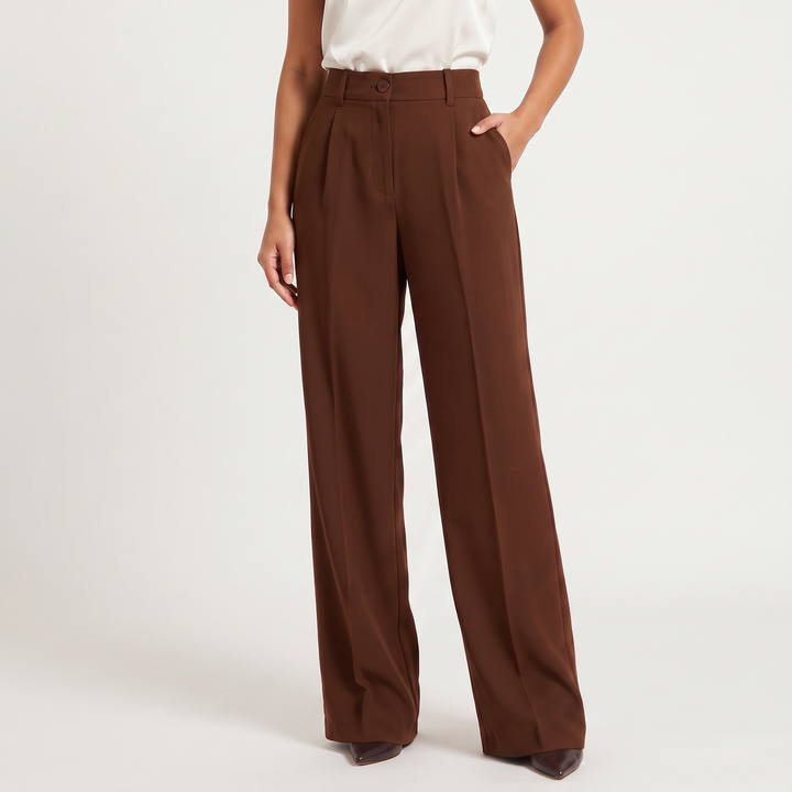 Women's Classic High Waist Wide Leg Trousers