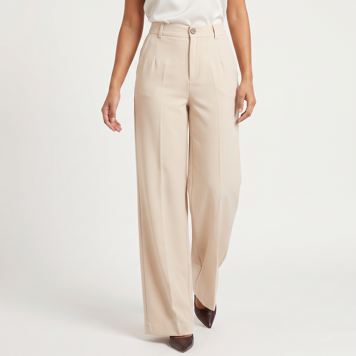Women's Classic High Waist Wide Leg Trousers