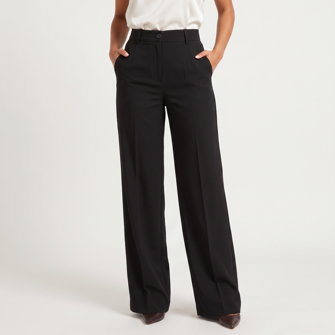 Women's Classic High Waist Wide Leg Trousers