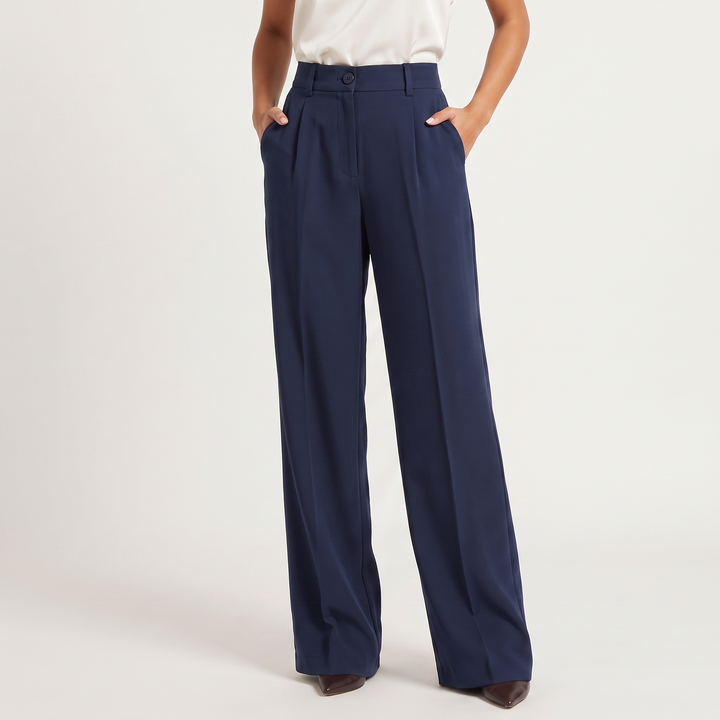 Women's Classic High Waist Wide Leg Trousers
