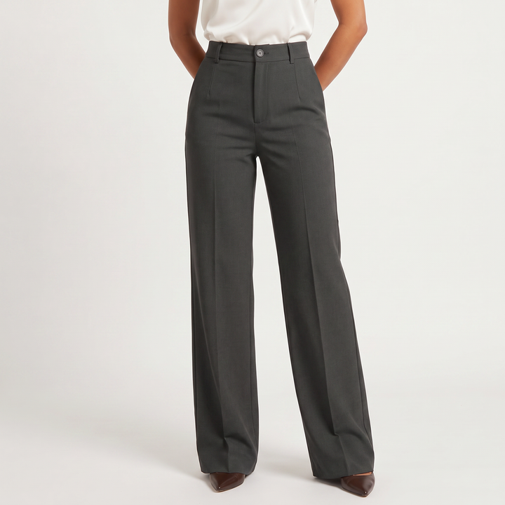 Women's Classic High Waist Wide Leg Trousers