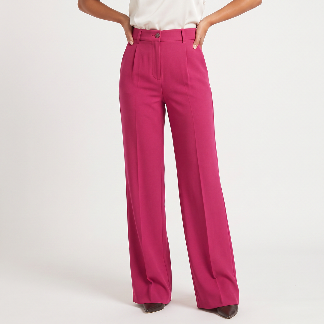 Women's Classic High Waist Wide Leg Trousers