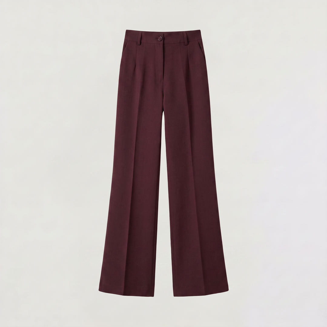 Women's Classic High Waist Wide Leg Trousers