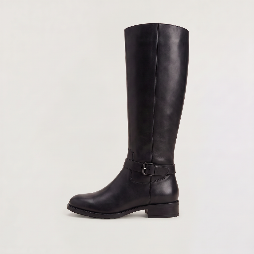 Women's Classic Leather Knee-High Riding Boots