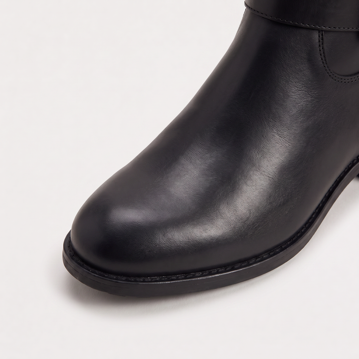 Women's Classic Leather Knee-High Riding Boots