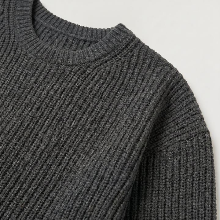 Men's Casual Textured Knit Loose Fit Sweater