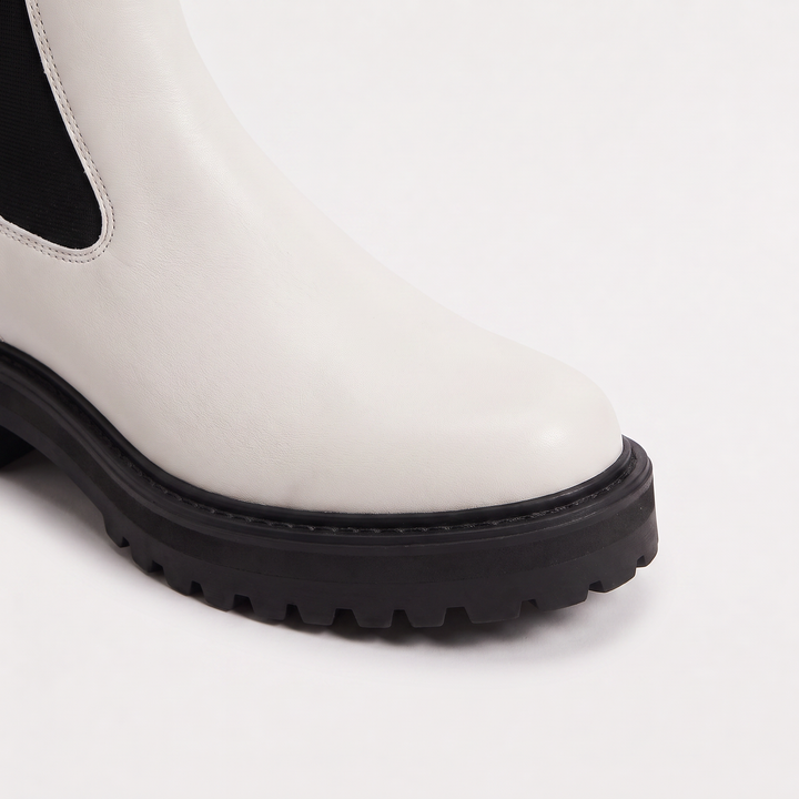 Women's Stylish Leather Platform Chelsea Boots