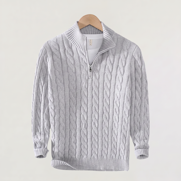 Men's Classic Knitted Half Zip Jumper