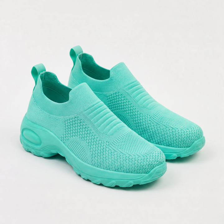 Women's Casual Knit Slip-On Walking Trainers