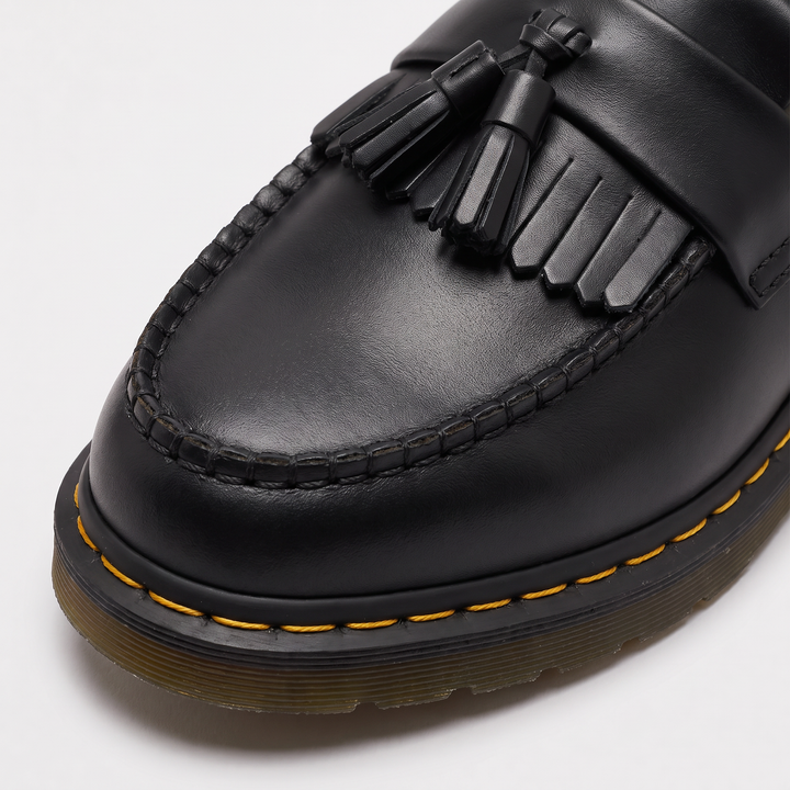 Men's Classic Leather Tassel Slip-On Loafers with Low Heel