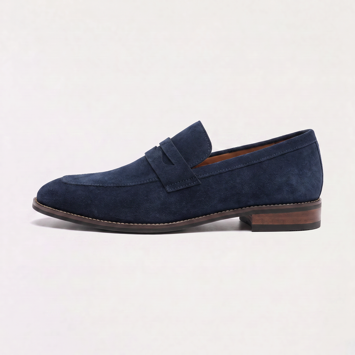 Men's Classic Nubuck Penny Loafers