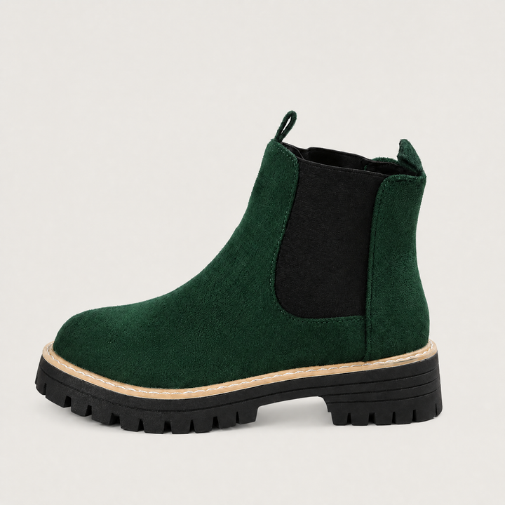 Women's Stylish Suede Block Heel Ankle Boots