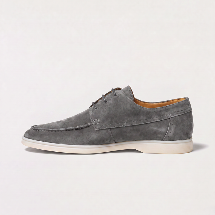 Men's Classic Suede Lace-Up Loafers