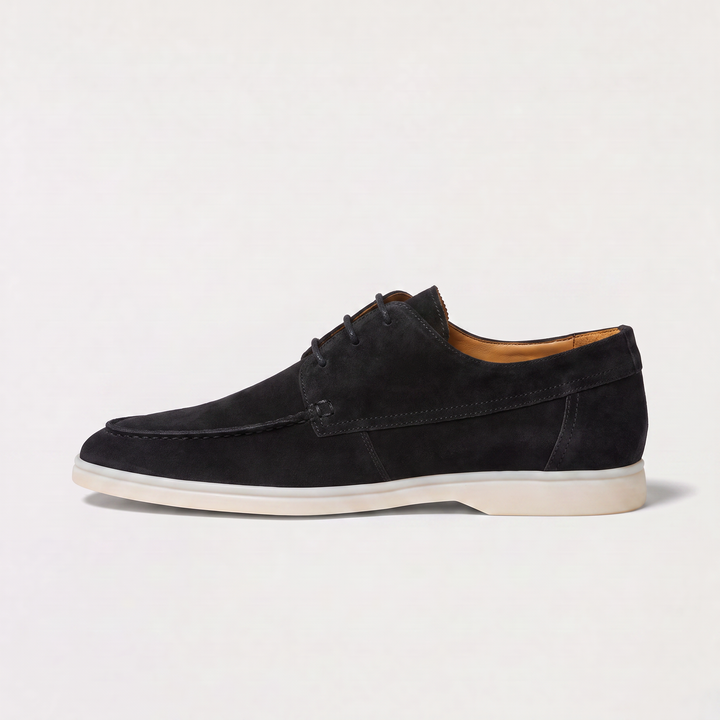 Men's Classic Suede Lace-Up Loafers