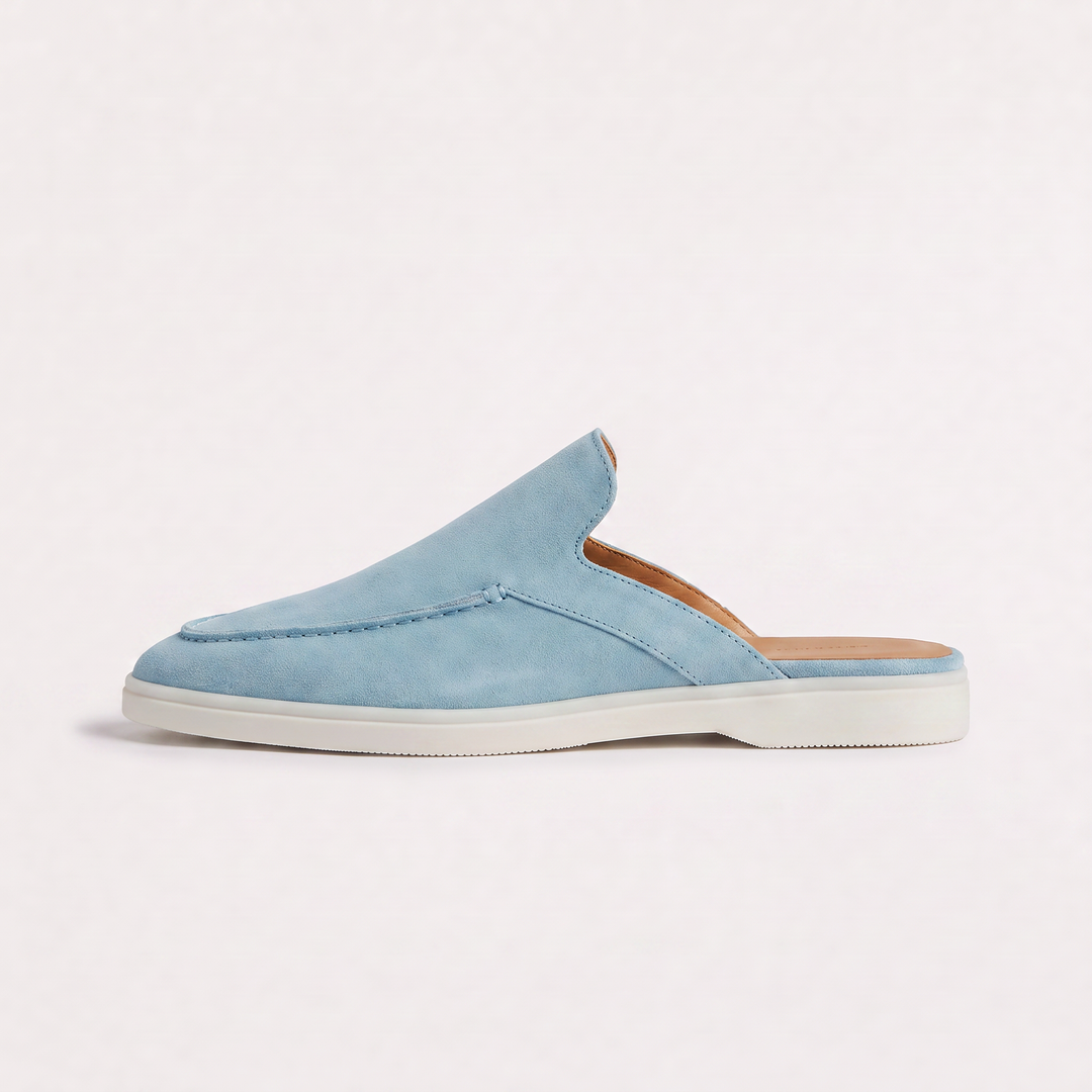 Women's Casual Suede Backless Slip-On Loafers