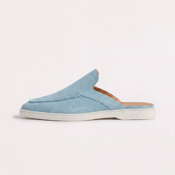 Women's Casual Suede Backless Slip-On Loafers