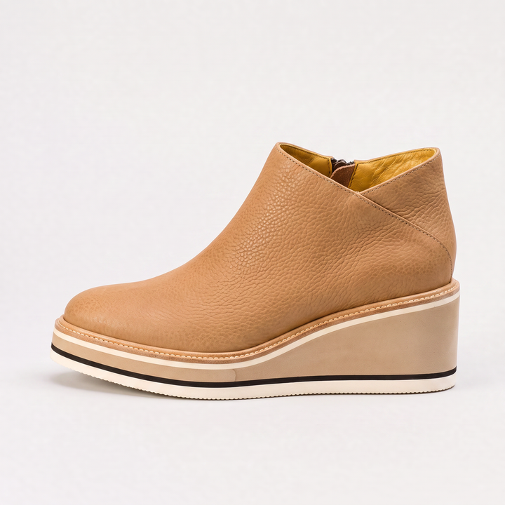 Women's Casual Waterproof Leather Side-Zip Ankle Boots