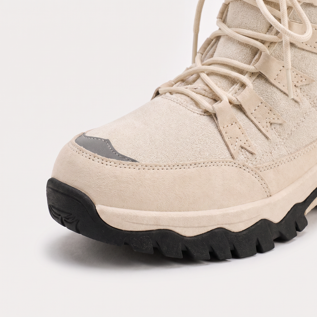 Women's Waterproof Leather Lace-Up Winter Boots
