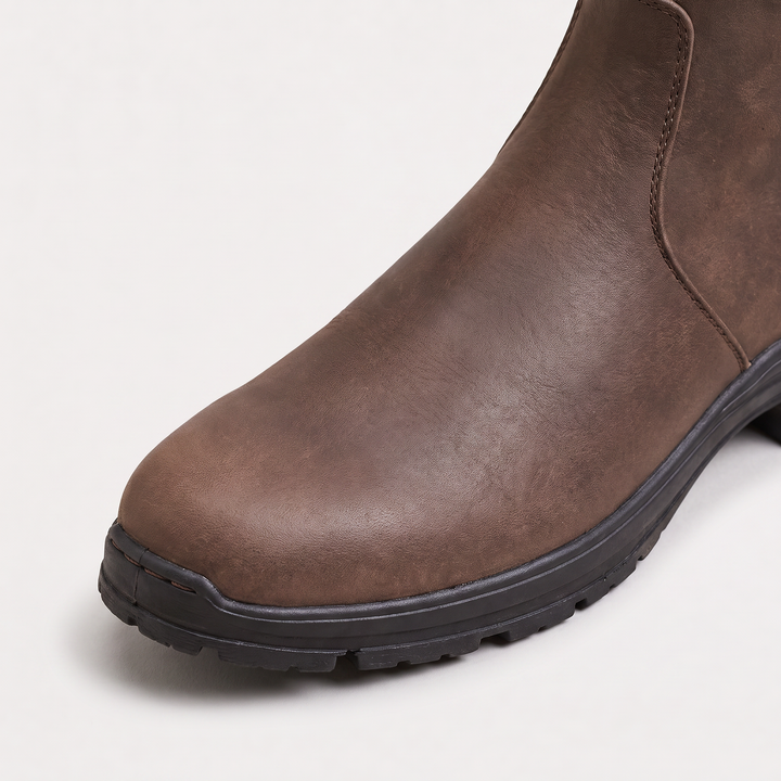Women's Classic Waterproof Leather Knee-High Riding Boots