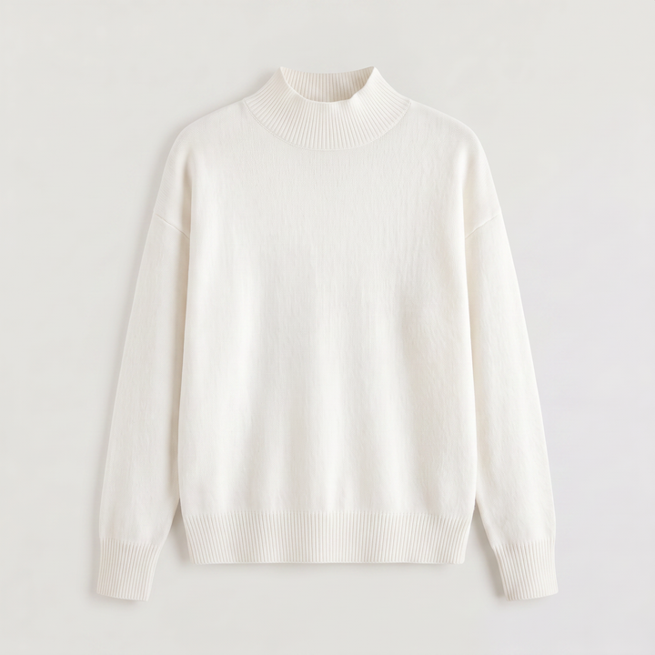 Women's Casual Knitted Half-Neck Jumper