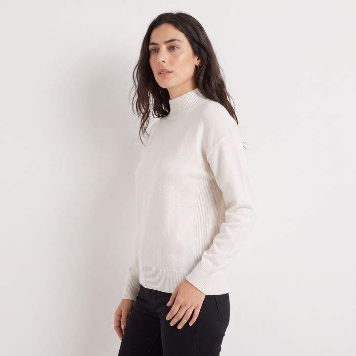 Women's Casual Knitted Half-Neck Jumper