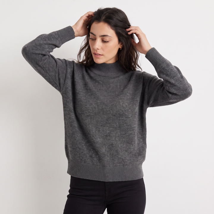 Women's Casual Knitted Half-Neck Jumper