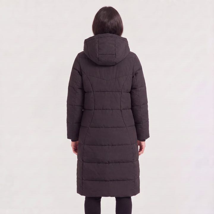 Women's Casual Long Hooded Puffer Coat